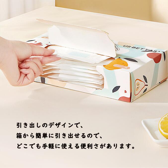 P-NEEDSの送料無料 60枚入 使い捨てスタイ 使い捨てスタイエプロン お食事スタイ 吸水 外出に便利 柔らかい ベビー 北欧 赤ちゃん 女の子 男の子 幼児 保育園 入園準備 出産祝い 楽天海外通販｜アングル2