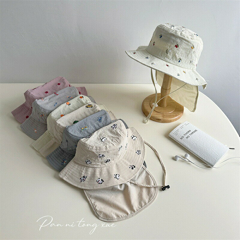 樂天商城 - 送料無料 子供用 夏用 動物柄 チェリー バケットハット 男女兼用 つば広ハット 速乾 防水 UVカット サファリハット キャップ あご紐付け ネックガード ぼうし かわいい お出かけ 通園 保育園 紫外線対策 折りたためる ハイキング アウトドア 海遊び 旅行 遠足 楽天海外通販