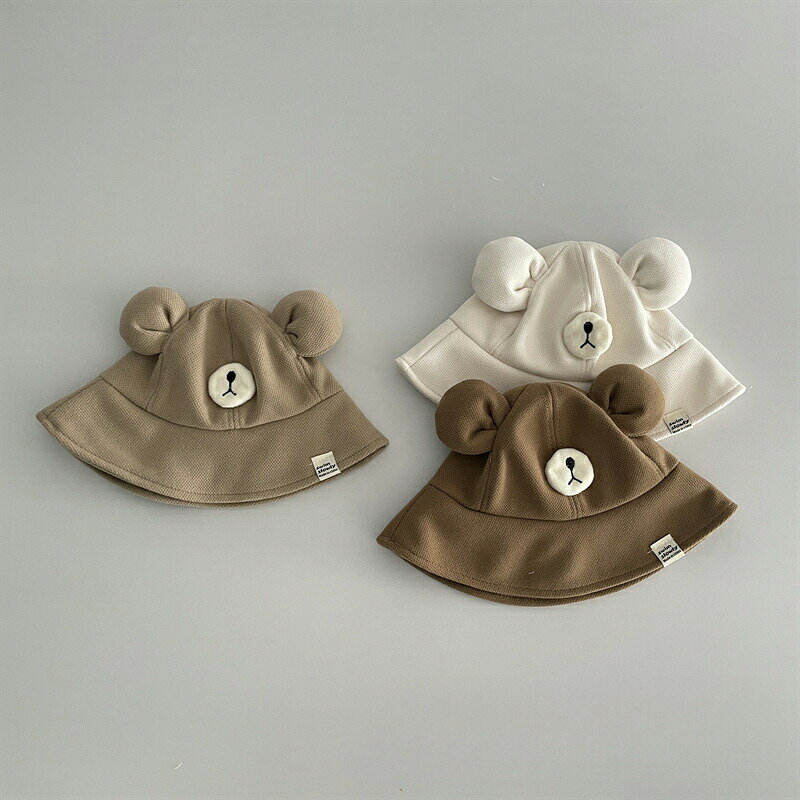送料無料 子供 キャップ バケットハット 可愛い 熊柄 bear 赤ちゃん帽子 ハット 春夏 通気性 UVカット 日よけ ベビー帽子 オシャレ ぼうし お出かけ 幼児 UVカット 男の子 女の子 折りたためる アウトドア 海遊び 旅行 写真撮影 楽天海外通販