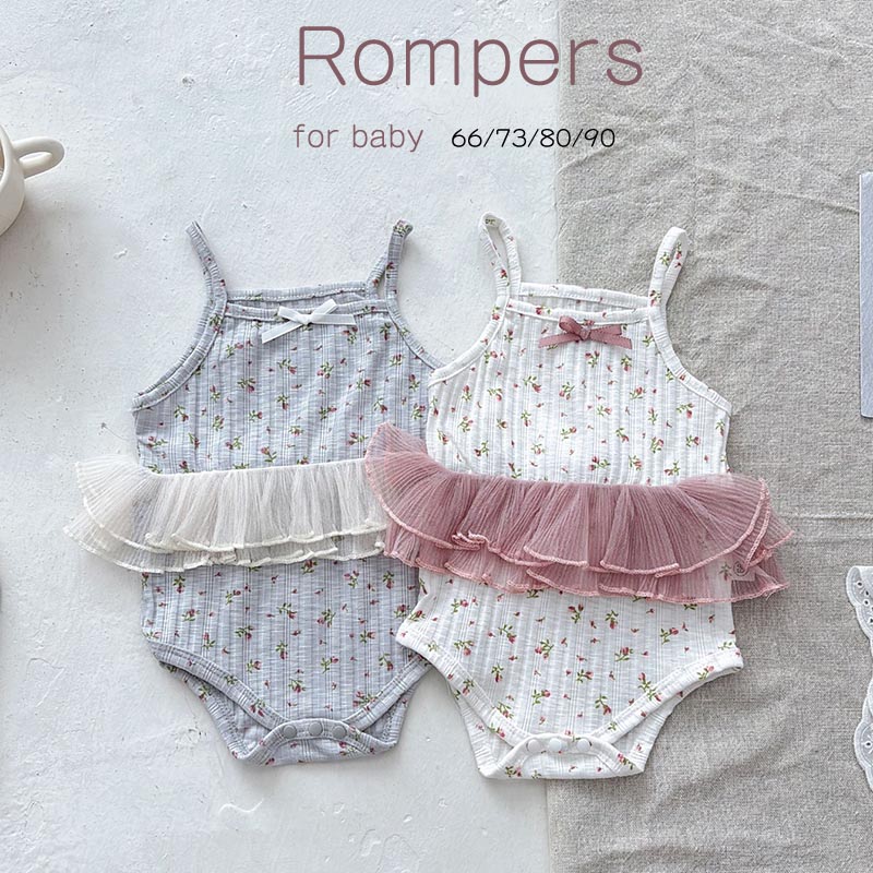 樂天商城 - 【送料無料】ベビー服 ノースリーブ ロンパース キャミソール 赤ちゃん ベビー インナー 夏服 女の子 男の子 夏 肌着 赤ちゃん ベビーパジャマ 子供 ベビー パジャマ ルームウェア 新生児服 通園 幼稚園 出産祝い 楽天海外通販