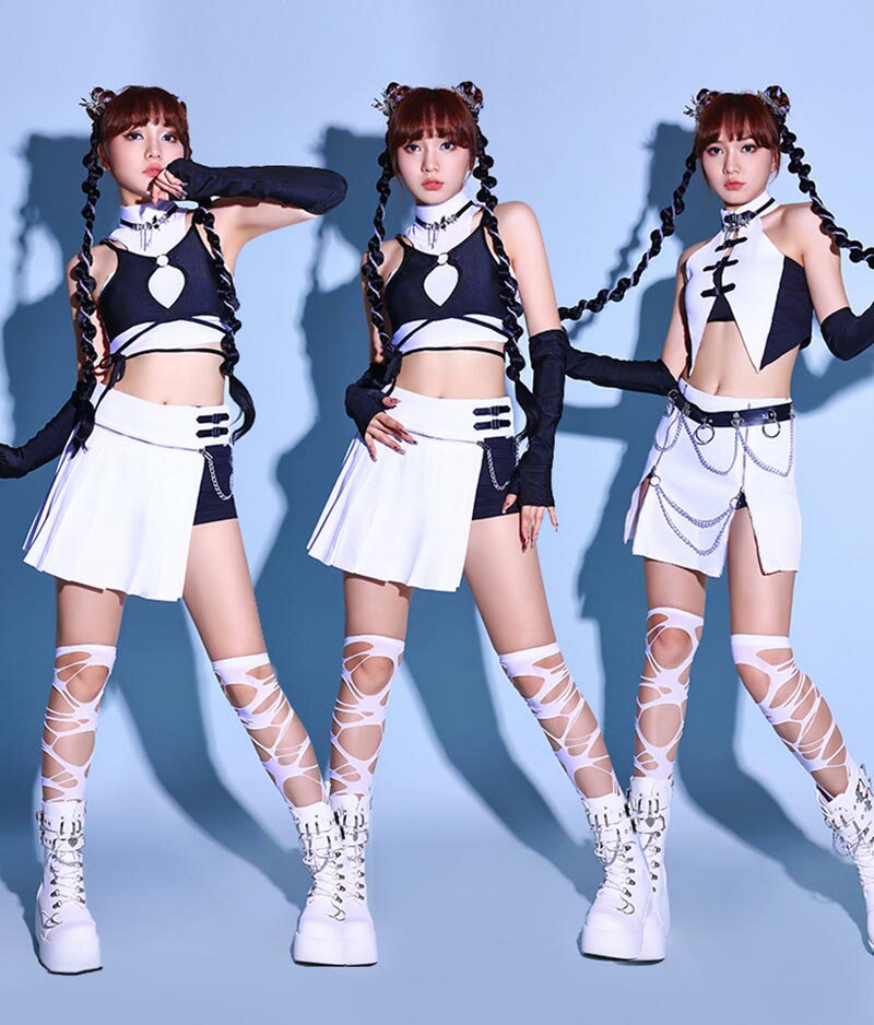 乐天商城 - 送料無料 ダンス衣装 ダンストップス へそ出し レッド ガールズ スカート ミニスカート カットソー レディース 半袖 tシャツ 韓国 ヒップホップ ストリート系 韓国ファッション ショート丈 ハイネック シンプル おしゃれ ダンスレッスン着 ダンス練習着 楽天海外通販