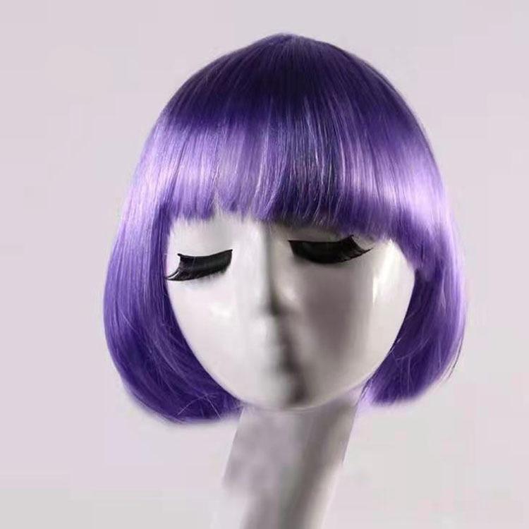 P-NEEDSのフルウィッグ かつら カラーウィッグ ボブ レディース 女性 コスチューム パーティ イベント 仮装 ダンス 派手 お洒落 可愛い かわいい｜アングル2