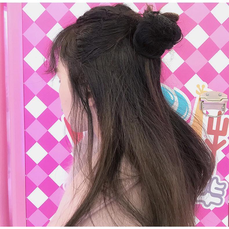 ポイントウィッグ お団子ウィッグ クリップ つけ毛 女性 レディース ガール 小さめ...