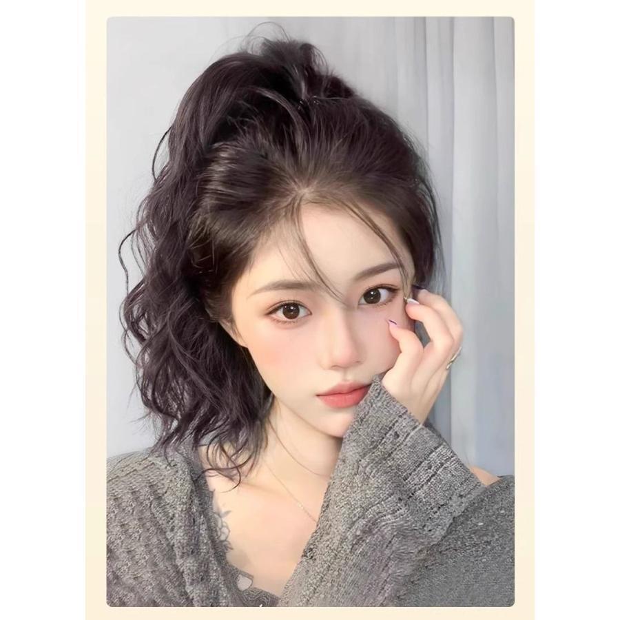 ポイントウィッグ ヘアウィッグ 部分ウィッグ つけ毛 カール風 パーマ風 ウェーブ ...