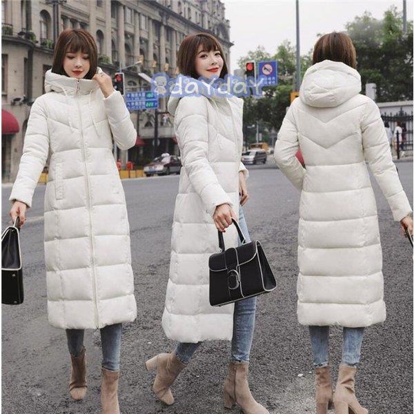 樂天商城 - 中綿ジャケット レディース ロング コート ダウンコート アウター フード付き スリム 冬 防寒服