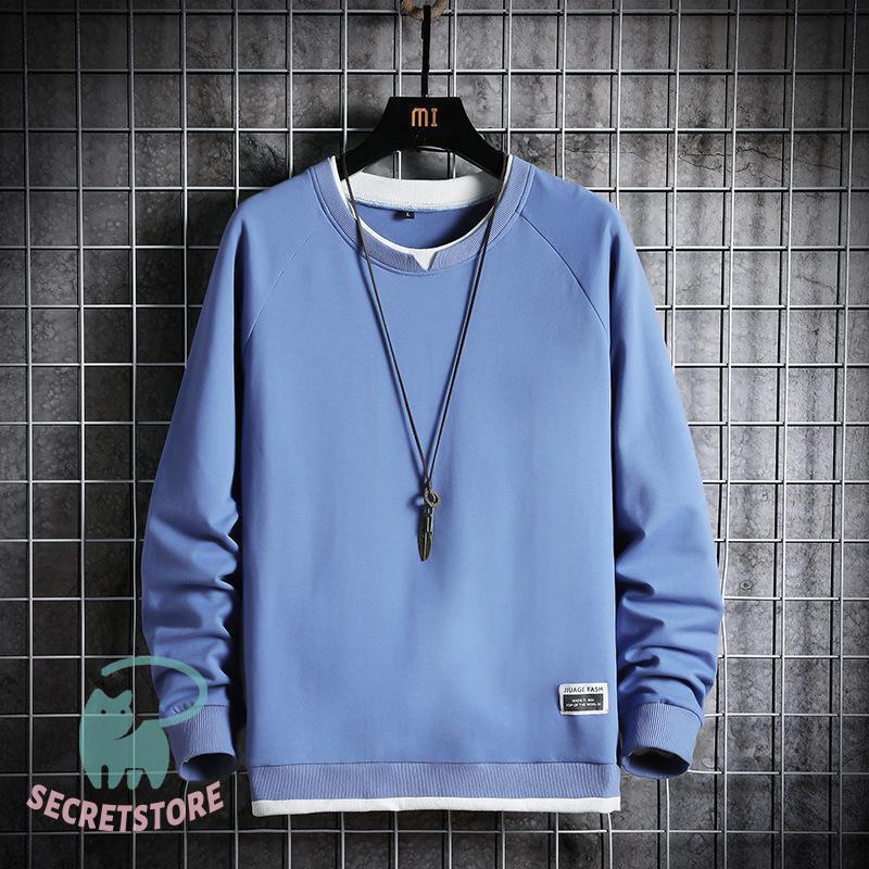 樂天商城 - パーカー メンズ 長袖 プルオーバー トレーナー Tシャツ トップス 春秋かっこいい スポーツ ゆったり シンプル カジュアル スウェット スポーツウェア 通勤