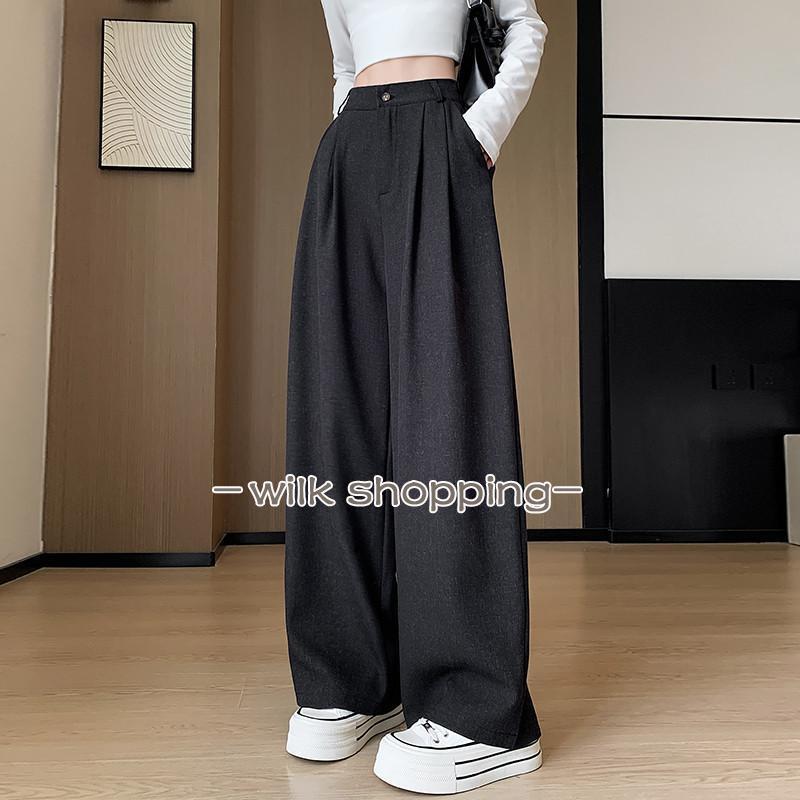 樂天商城 - スラックス レディース パンツ 秋 タックパンツ ハイウエストパンツ 大きいサイズ展開 シワにくい オフィスカジュアル ワイドパンツ 仕事 きれいめ 大人通勤