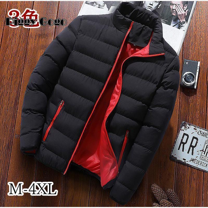 ダウンジャケット メンズ 中綿ジャケット　ハイネック 冬 アウター 暖かい 軽い おしゃれ 無地 防風コート 防寒着 ジャケット ブルゾン ダウンコートカラー：レッド、ブラック 、ブルー、ネイビーサイズ：M L XL 2XL 3XL 4XL素材：ポリエステルサイズ：画像をご覧ください適用対象：大人、メンズ 、男の人、男の子、男性、父、祖父、老人適用シーン：プレゼント、祝日のプレゼント、オフィス、自転車、スポーツ、ワークマン、ショッピング、ペットの散歩、室内、旅行、登山、ゴルフ、釣り、自転車、アウトドアの仕事、夜間の仕事、倉庫などこの冬ご注意：■撮影機材やモニターの原因で実物と色味の違いがあります。■採寸方法により1?3センチの誤差が出る場合がございます。■衣服は個人差によって履き心地が違う場合もございますので、予めにご了承ください。