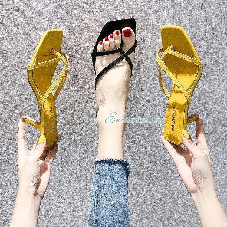樂天商城 - サンダル レディース 春夏 ピンヒール 美脚ヌーディードレープ 履きやすい 痛くない ハイヒール オシャレ 3色 無地 サンダル