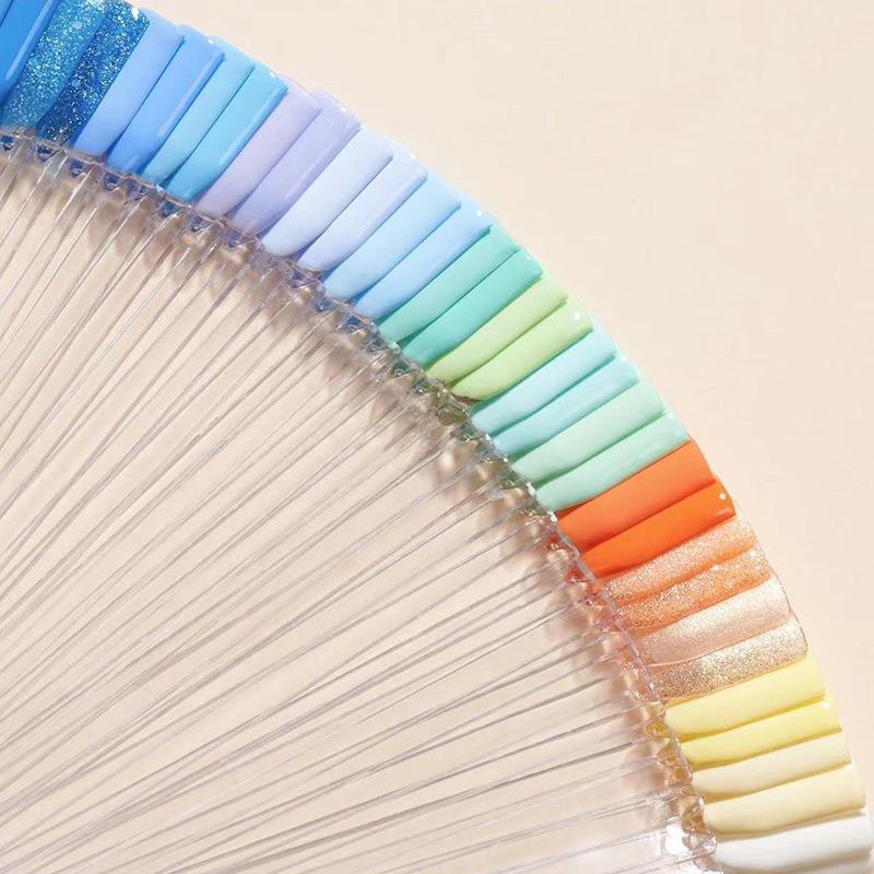 カラーチャート ネイルチャート スティック 50本入り ネイル用品 色見本 リング付...
