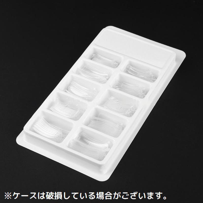 P-NEEDSのネイルチップ つけ爪 100枚セット 10サイズ ネイルフォーム クリア 透明 ポリジェルネイル 長さだし ネイル延長 モールド tokits 都喜｜アングル3