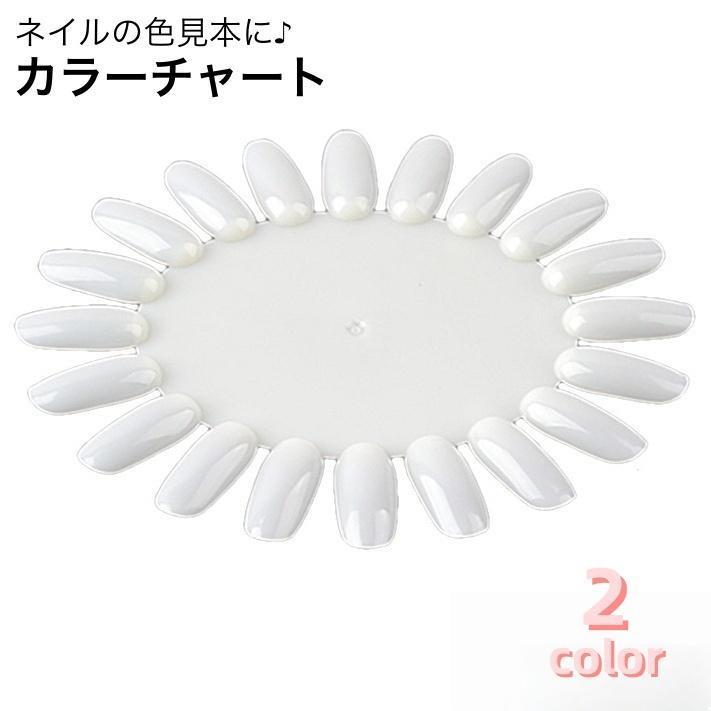 樂天商城 - カラーチャート ネイルチャート ネイル用品 色見本 20色分 ディスク ラウンド型 楕 ネイルサロン ネイルポリッシュ見本 ネイリスト 道具 サンプ tokits 都喜