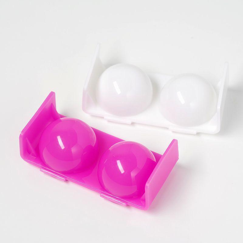 ダッペンディッシュ フタ付き ネイルアート用品 筆洗浄カップ 蓋付き 2連 ダブル ジェルネイル 筆洗い 水入れ リキッド 液体 アクリルネイル tokits 都喜 3