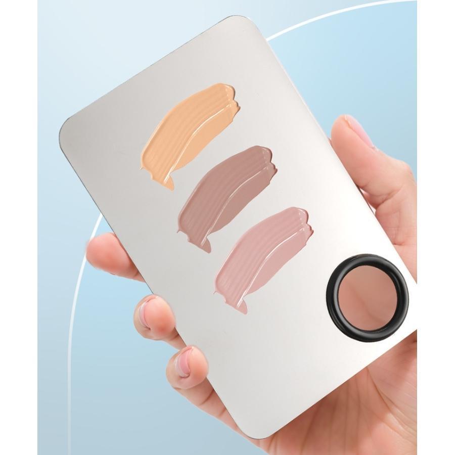 メイクアップパレット ネイルアートパレット スパチュラ付き 2点セット ミキシング ネイルアート用品 指穴付き 持ちやすい ファンデーション 口紅 ネ tokits 都喜 2