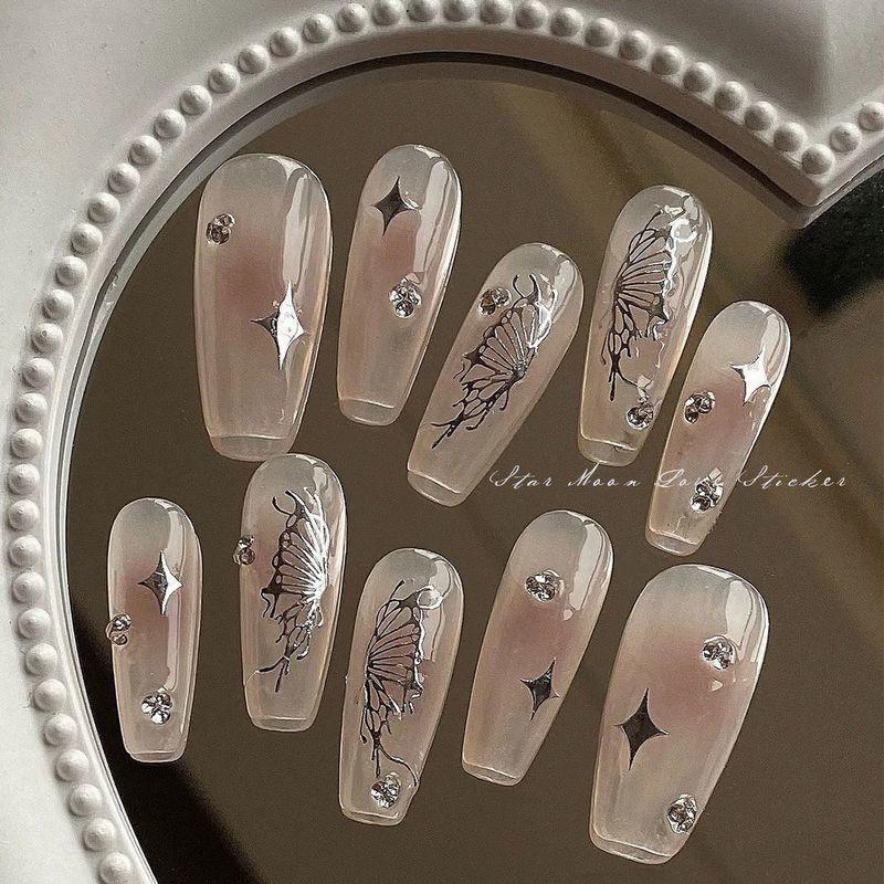 デコネイルシール 2枚セット ネイルアート ジェルネイル ネイルパーツ ネイル用品 ...