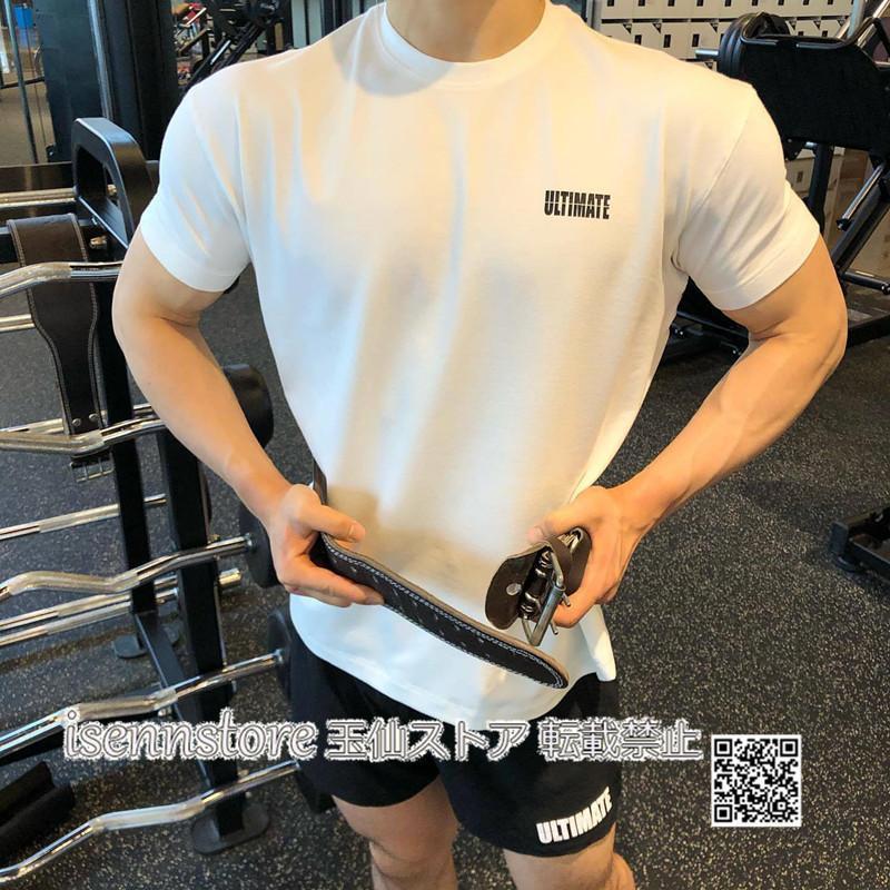 メンズファッション Tシャツ 綿 トップス シンプル クルーネック 半袖 フィットネス ランニング ジム トレーニング 薄手 スポーツウェア 吸汗 速乾 サマー 3色 tokits都喜