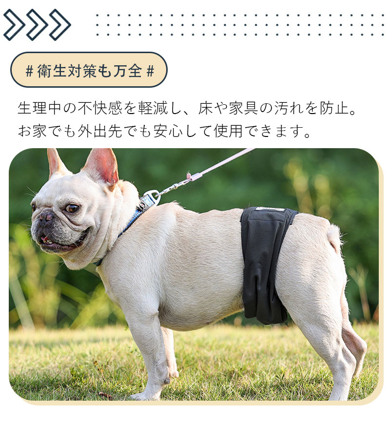 P-NEEDSの犬 マナーパンツ 男の子 オス マナーベルト マナーウェア マーキング防止 マナーバンド 小型犬 中型犬 大型犬 犬用 マナー用品 おむつ オムツ 介護 高齢犬 ドックウェア 服 かわいい 蒸れにくい 面ファスナー サイズ調整可能 トイレ用品 犬用品｜アングル2
