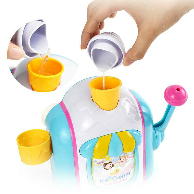 P-NEEDSの5歳 吸盤式 お風呂おもちゃ プール 4歳 水遊び玩具 水遊び お風呂おもちゃ 泡作り ソフトクリーム アイスクリーム お風呂 ふわふわ泡 シャワーカップ 知育玩具 ごっこ遊び おままごと｜アングル2