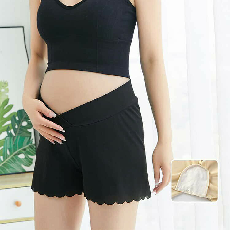 P-NEEDSのペチコート インナー ショーツ 2点セット 接触冷感 フロントクロス 夏 妊婦用 伸縮性 下着 ショーツ 妊娠 産前 産後 マタニティショーツ ストレッチ ペチコート 通気性 M L XL｜アングル3