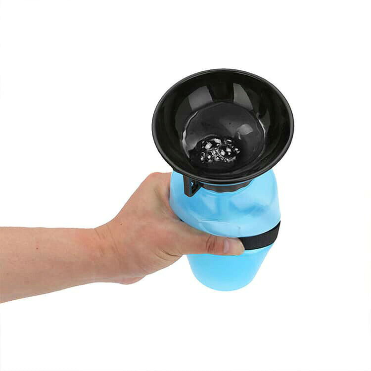 P-NEEDSのドリンクボトル 給水ボトル 軽量 犬用 ペット用 便利 携帯用 給水器 猫用 ウォーターボトル 旅行 ペットボトル コンパクト 防災 避難 アウトドア 水筒 漏れにくい ペットグッズ お散歩 車載 450ml 皿 犬 お散歩グッズ ドライブ 車 ペット用品 犬用品｜アングル3