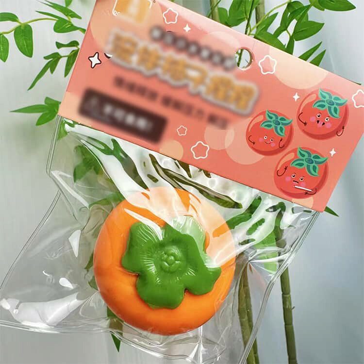 ぷにぷに おもちゃ フルーツ 水感スクイーズ 果物 2個セットスクイーズ 握るおもちゃ グッズ 2個セットスクイーズ 低反発 スクイーズ玩具 柿 マンゴー レモン かわいい 面白い 癒しグッズ もちもち やわらかい 子供 大人 p-needs-10056996 P-NEEDS サンプル画像3