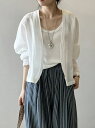 【2,376円→期間限定12%OFFクーポン利用可】ジャケット レディース リネン ノー カラー ノーカラージャケット シャツ コート 羽織り ライトアウター ゆったり 大きいサイズ 長袖 カジュアル ナチュラル 大人 こなれ感 春 夏 UVケア UV対策 紫外線防止 冷房対策 OL 通勤