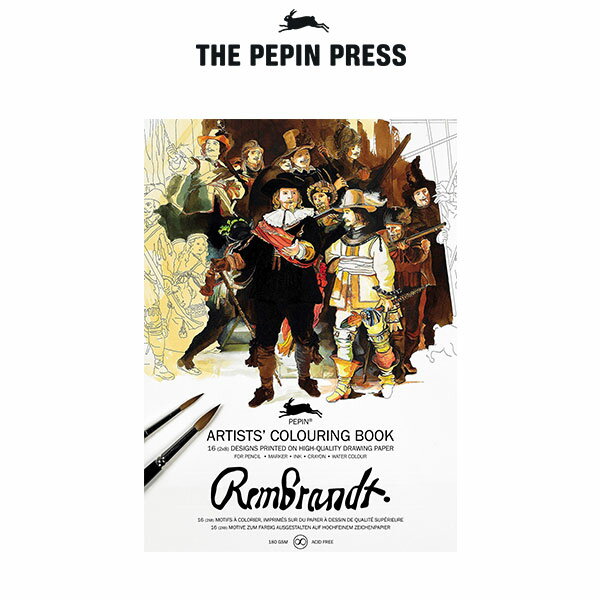 【 大人の塗り絵 】 The PEPIN Press ペピン プレス カラーリングブック ( M ) 16pcs / レンブラント ( Rembrandt ) CB-M-014 【 正規販売店 】.