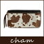 【 送料無料 】【 日本製 】CHAM ( チャム ) PONY ( ポニー ) PONY ROUND ZIP WALLET / ブラウン PN-017 BRN ハラコ 革 ( レザー ) 長財布 .