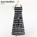 マリメッコ　エプロン 【 メール便 可 】 マリメッコ ( marimekko ) Rasymatto ( ラシィマット ) 大人用 エプロン / ホワイト×ブラック　 【 正規販売店 】