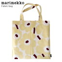 【 メール便可 】 マリメッコ ( marimekko ) ピエニ ウニッコ ( Pieni Unikko ) ファブリックバッグ / バターイエロー×レッド　【 正規販売店 】