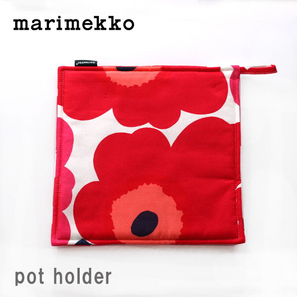 【 メール便 可 】 marimekko ( マリメッコ ) PIENI UNIKKO ( ピエニ ウニッコ ) ポットホルダー / レッド　.