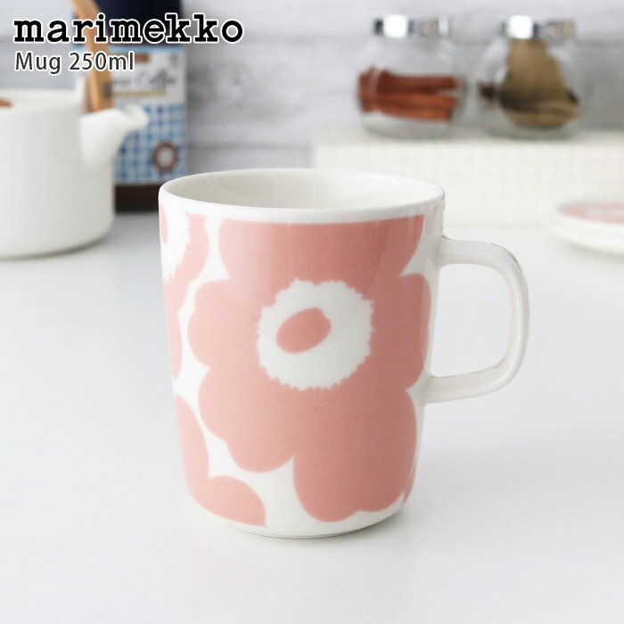 marimekko ( マリメッコ ) Unikko ( ウニッコ ) マグカップ 250ml / ピンク×ホワイト　【 日本限定 】【 正規販売店 】【 メール便不可 】のサムネイル