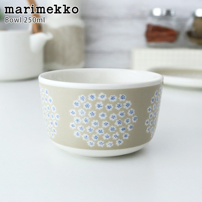 マリメッコ ( marimekko ) Puketti ( プケッティ ) ボウル 250ml / サンド×ブルー　【 日本限定 】【 正規販売店 】【 メール便不可 】のサムネイル
