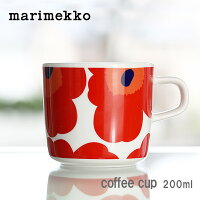 マリメッコ ( marimekko ) Unikko ( ウニッコ ) コーヒーカップ 200ml 取っ手有 / ...