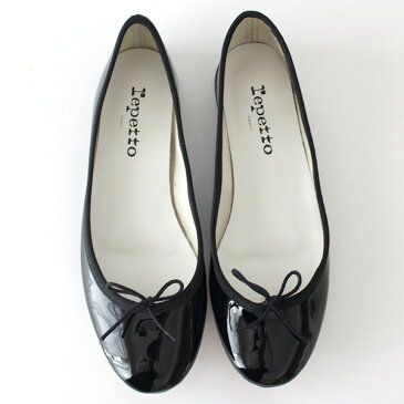 【正規販売店】 repetto ( レペット )【 V086V 】 BB Cendrillon ( サンドリオン ) パテントレザー フラット バレエシューズ /ブラック .