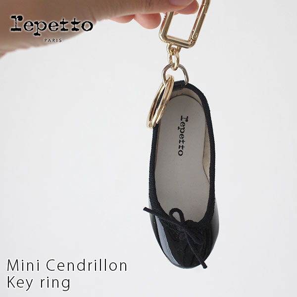 repetto ( レペット ) チャーム Mini Cendrillon Key ring ( ミニ サンドリオン キーリング )/ ブラック　【 M0436BV 】【 正規販売店 】のサムネイル