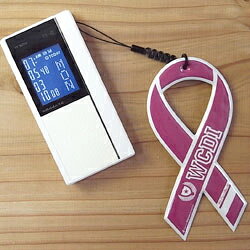 【 メール便 可 】 リボンドネーション チャーム WCDI / バーガンディ ( RDC-508 ).