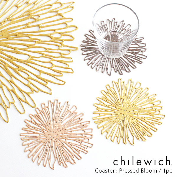 【 メール便可 】 chilewich ( チルウィッチ ) Bloom ( ブルーム ) コースター 単品 / 一枚 （ ばら売り ） 【 正規販売店 】