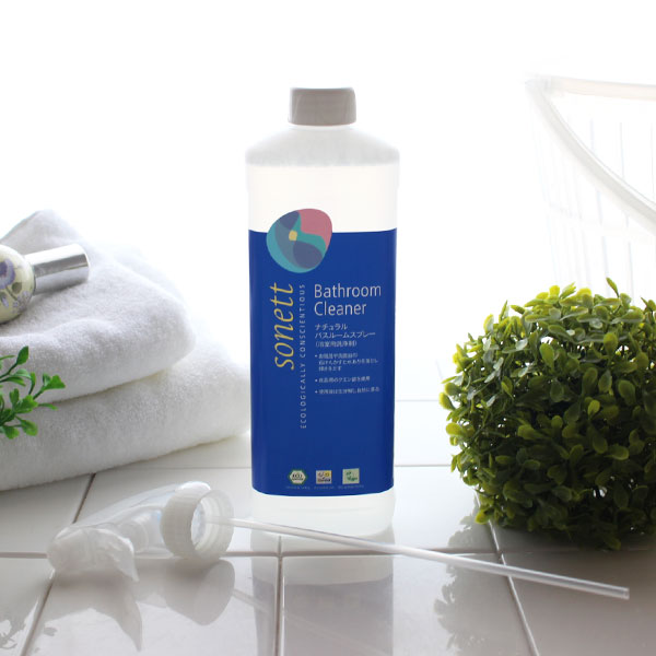 SONETT(ソネット洗剤)ナチュラルバスルームスプレー500ml(無香料)浴室用洗浄剤【正規販売店】.