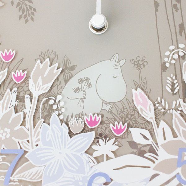 MOOMIN ( ムーミン ) ガラス ウォール クロック 壁掛け 時計 「 Moomin Picking Flowers 」 φ280mm Moomin Timepieces ( ムーミンタイムピーシーズ ) 【 正規販売店 】【 メール便不可 】 [2]