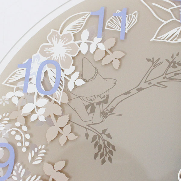 MOOMIN ( ムーミン ) ガラス ウォール クロック 壁掛け 時計 「 Moomin Picking Flowers 」 φ280mm Moomin Timepieces ( ムーミンタイムピーシーズ ) 【 正規販売店 】【 メール便不可 】 [3]