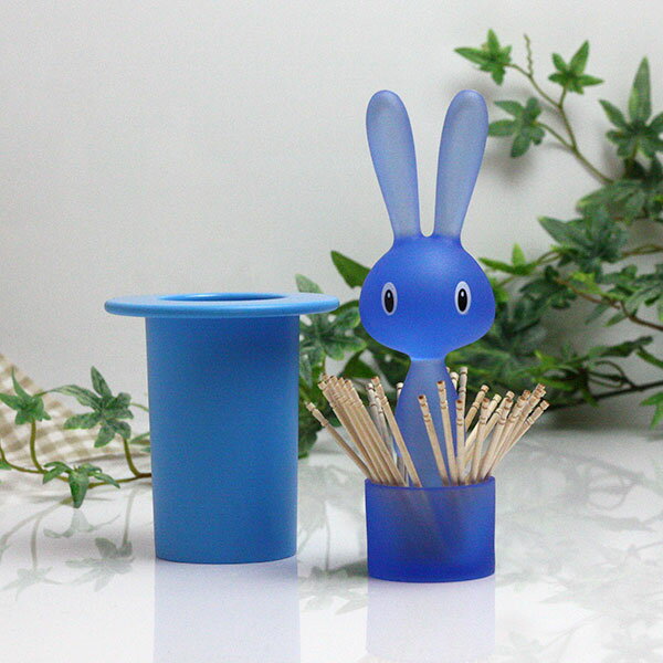 ALESSI ( アレッシィ ) Magic Bunny 楊枝入れ / ブルー 【 正規販売店 】【あす楽】.