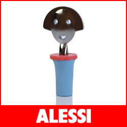 【正規販売店】ALESSI ( アレッシィ )　 ANNA STOP 2 アンナストップ 2 ボトルストッパー / ブルー .