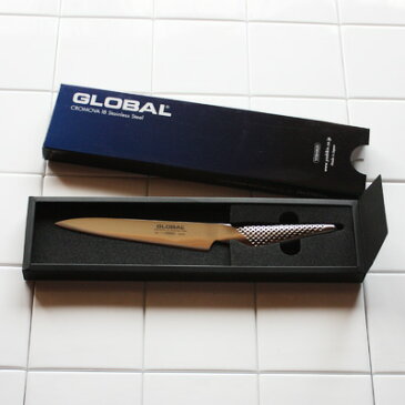 GLOBAL ( グローバル ) オールステンレス包丁 GS-11 フレキシブルナイフ 15cm ( 野菜や果物皮むき、極薄スライス ) .