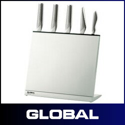 GLOBAL ( グローバル ) 専用ナイフスタンド 4〜6本用 GKS-01/F (※包丁は含まれておりません) .