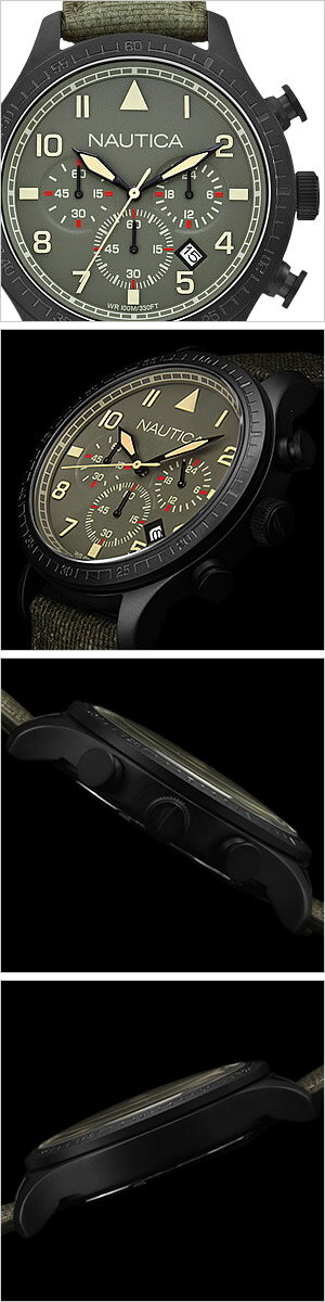 【5年保証対象】ノーティカ腕時計 NAUTICA時計 NAUTICA 腕時計 ノーティカ 時計 クロノ クラシック スポーティ カジュアル BFD105 CLASSIC SPORTY CASUAL メンズ カーキ A18684G アナログ おしゃれ 通販 アメリカン ブランド 送料無料【FK2020_3】