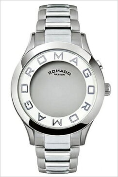 ロマゴ 時計 ROMAGO 時計 ロマゴ 腕時計 ROMAGO 腕時計 ロマゴデザイン ROMAGODESIGN ロマゴ デザイン ROMAGO DESIGN ロマゴ時計 ROMAGO時計 アトラクション シリーズ Attraction series メンズ RM015-0162SS-SVWH マジックミラー ライト レッド 白 赤 送料無料