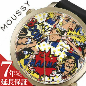 楽天腕時計ギフトのパピヨンマウジー 時計 MOUSSY 時計 マウジー 腕時計 MOUSSY 腕時計 ビッグ ケース MOUSSY Big Case メンズ レディース ユニセックス 男女兼用 マルチ WM0051QC アナログ 革ベルト ブラック ゴールド 人気 プレゼント ギフト