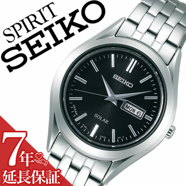 Seiko Spirit - 【最大5,000円引き】【20％OFF】【7年保証対象】セイコー腕時計 SEIKO時計 SEIKO 腕時計 セイコー 時計 スピリット SPIRIT メンズ ブラック STPX031 メタル ベルト 正規品 ソーラー ペア モデル シルバー シンプル 送料無料