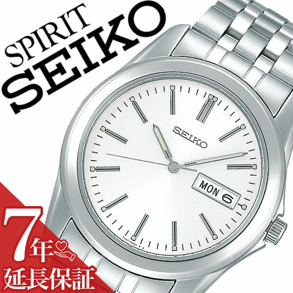 【7年保証対象】セイコー腕時計 SEIKO時計 SEIKO 腕時計 セイコー 時計 スピリット SPIRIT メンズ ホワイト SCXC007 メタル ベルト ...
